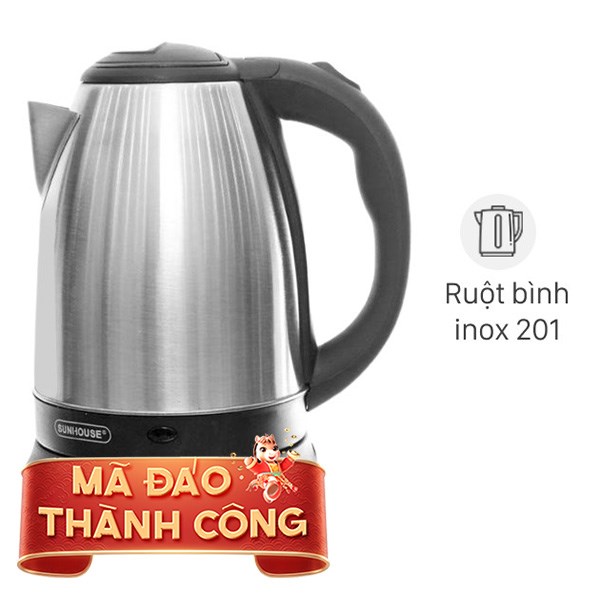 Bình đun siêu tốc Sunhouse 1.8 lít SHD1182