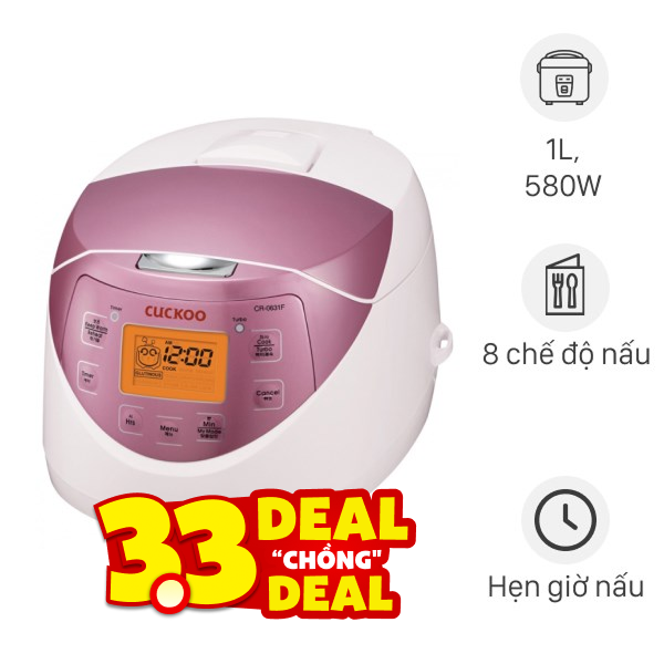 Nồi cơm điện tử Cuckoo 1 lít CR-0631F