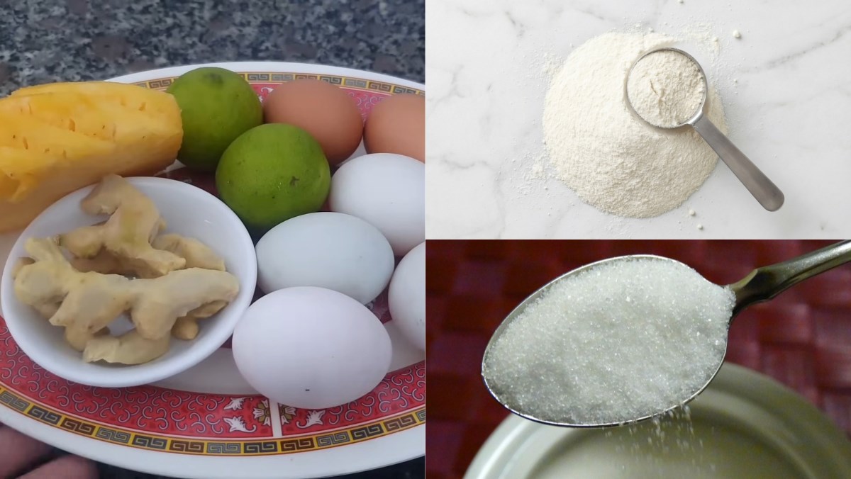 Nguyên liệu món ăn cách làm bánh thuẫn miền trung nở xốp thơm ngon chuẩn vị đón tết về