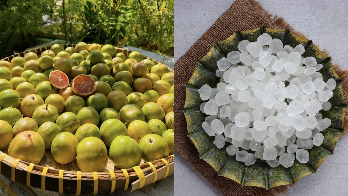 Nguyên liệu món ăn cách ngâm chanh đào đường phèn hỗ trợ trị ho, giảm cân hiệu quả cực dễ