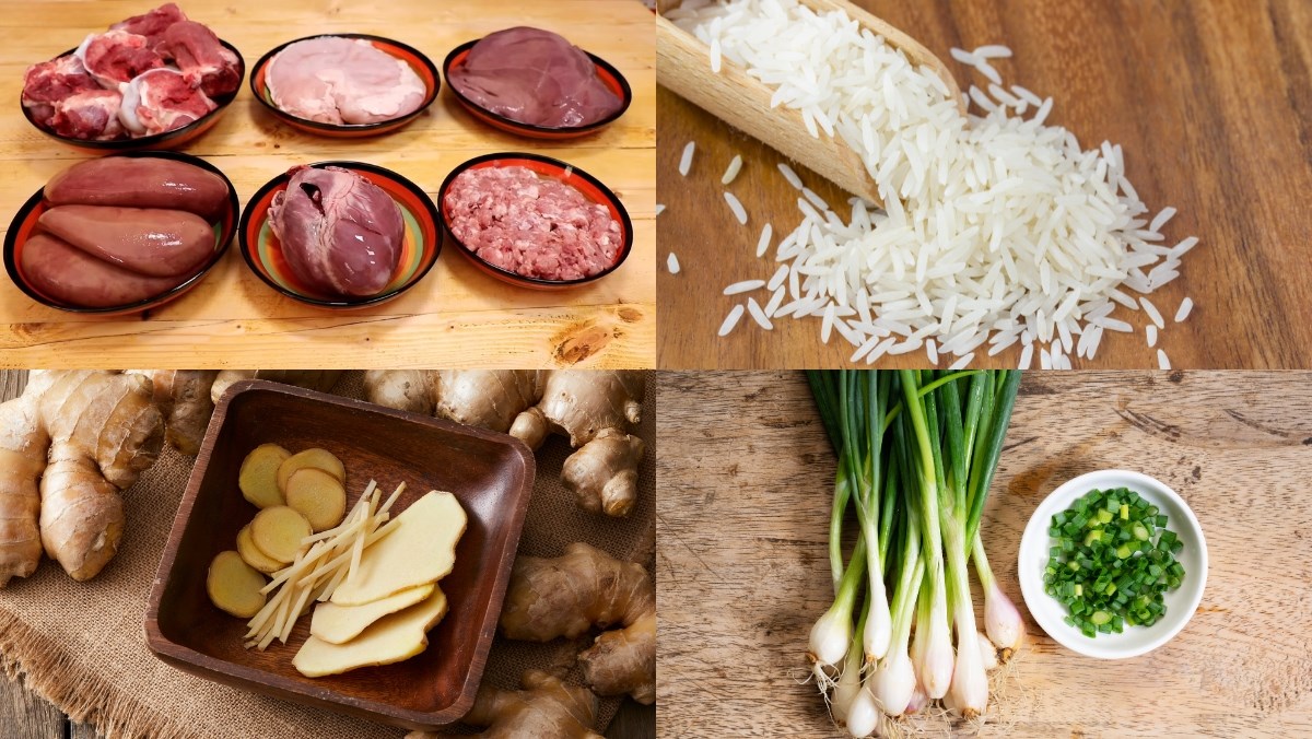 Nguyên liệu món ăn cách nấu cháo quảng thơm ngon chuẩn vị người hoa kinh doanh tại nhà cực dễ