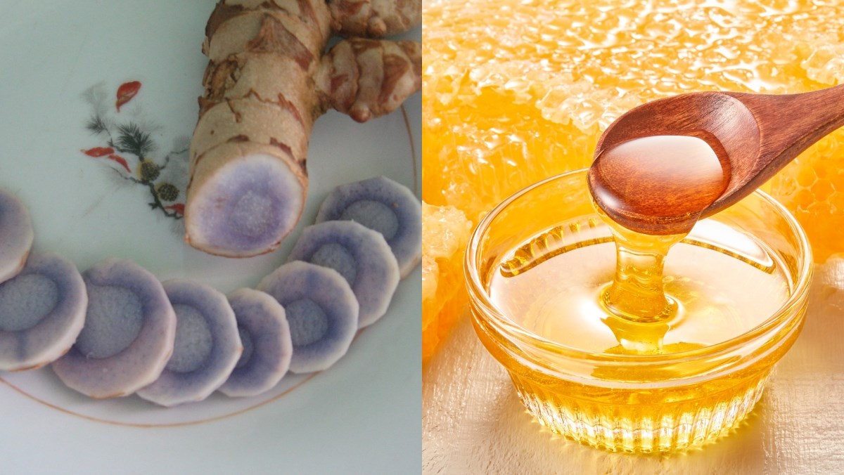 Nguyên liệu món ăn cách ngâm nghệ đen với mật ong cực tốt cho sức khỏe và làm đẹp da đơn giản