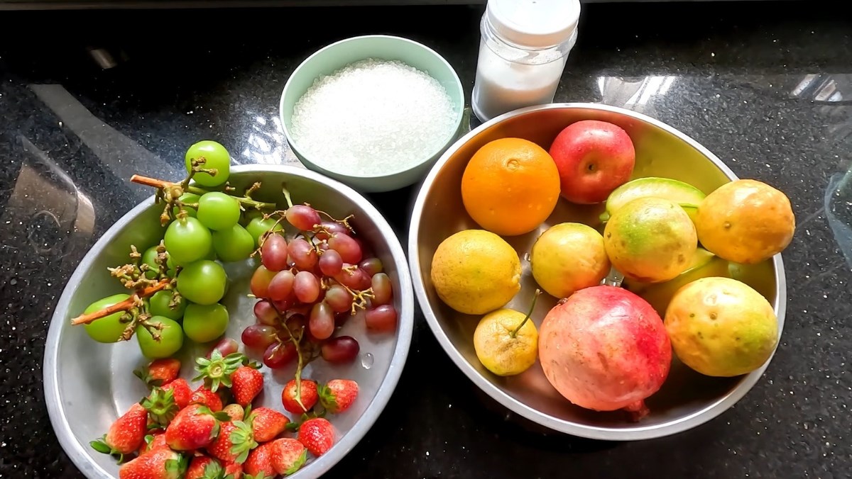 Nguyên liệu món ăn cách làm nước trái cây lên men thơm ngon giải nhiệt cho gia đình tại nhà