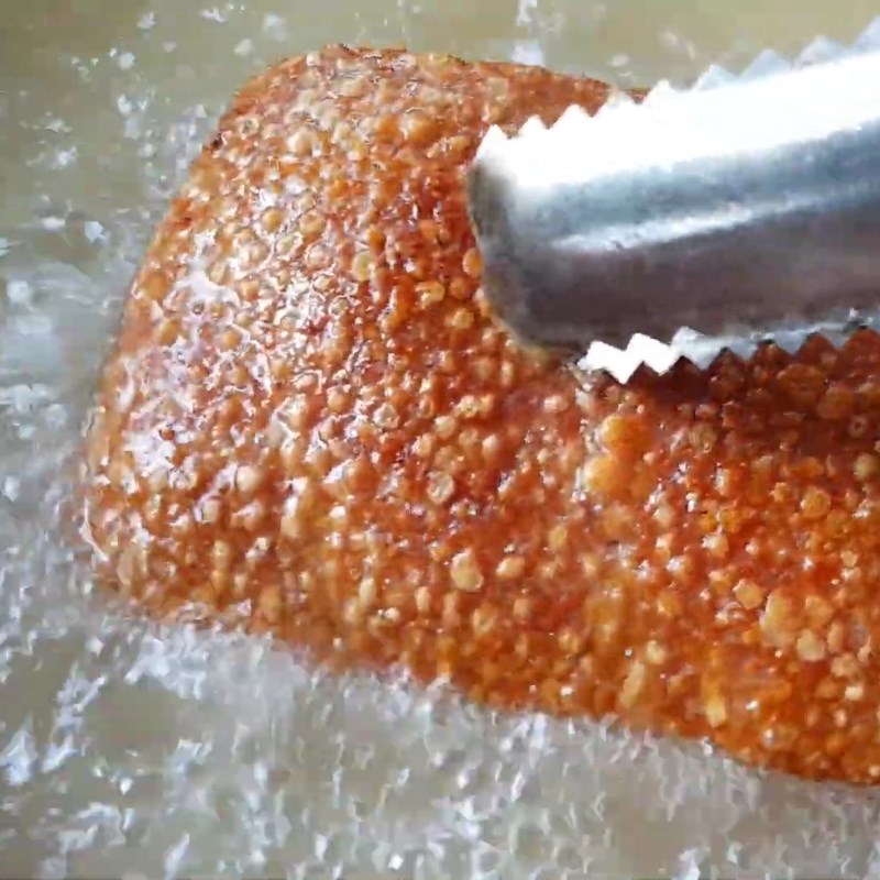 Bước 5 Chiên heo quay giòn bì Bún heo quay