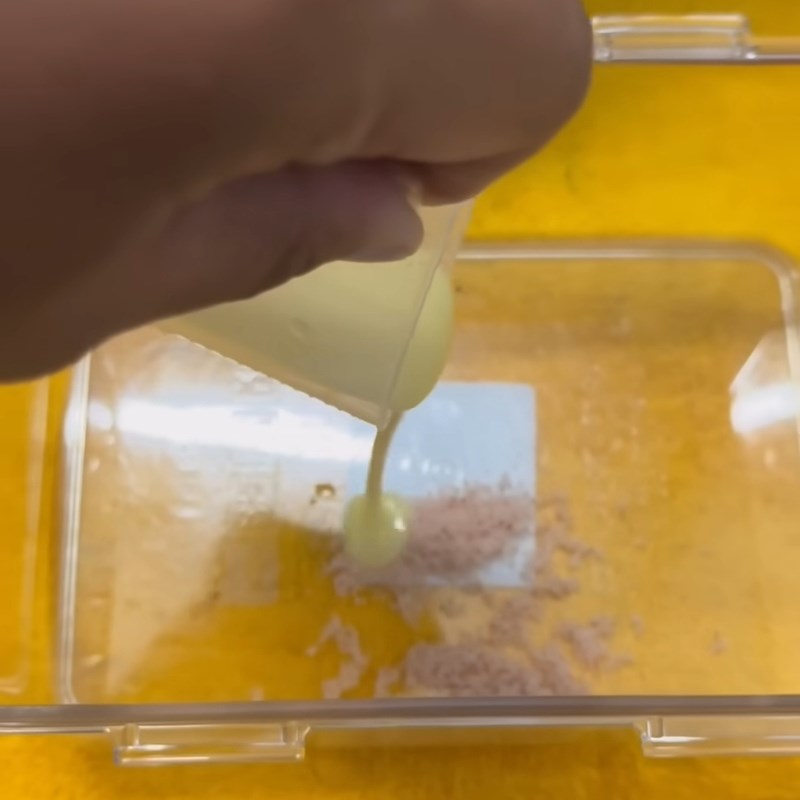 Bước 1 Chuẩn bị hỗn hợp nền Kem muối