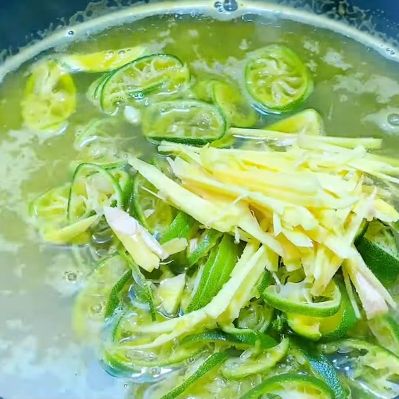 Bước 3 Chưng tắc đường phèn mật ong gừng tắc chưng đường phèn mật ong gừng