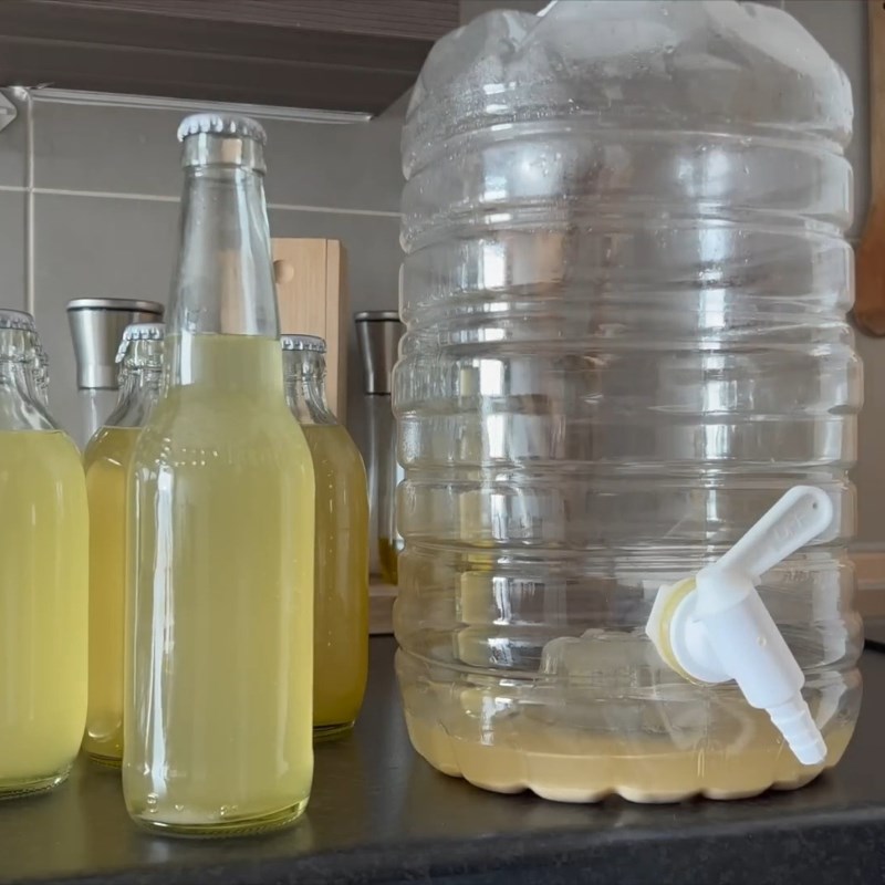 Bước 5 Đóng chai và tạo sủi bọt Rượu xoài