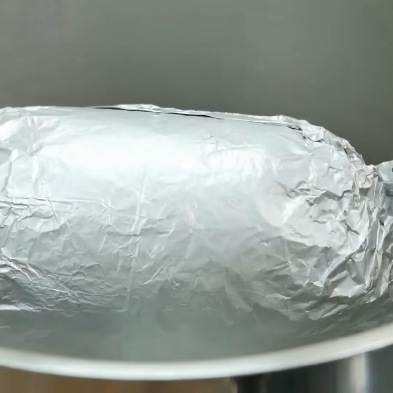 Bước 3 Gói và hấp chả lụa chay chiên Chả chay chiên