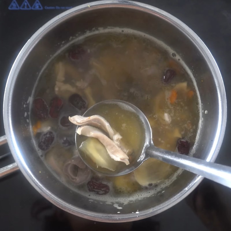 Bước 3 Hầm dạ dày với thuốc bắc bổ dưỡng Dạ dày hầm thuốc bắc