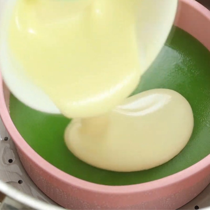 Bước 3 Hấp bánh da lợn nước cốt dừa Bánh da lợn nước cốt dừa
