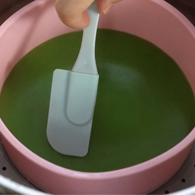 Bước 3 Hấp bánh da lợn nước cốt dừa Bánh da lợn nước cốt dừa