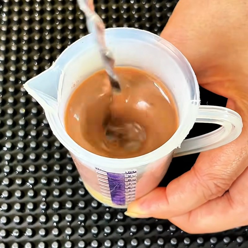 Bước 1 Hòa tan hỗn hợp cacao Cacao kem muối