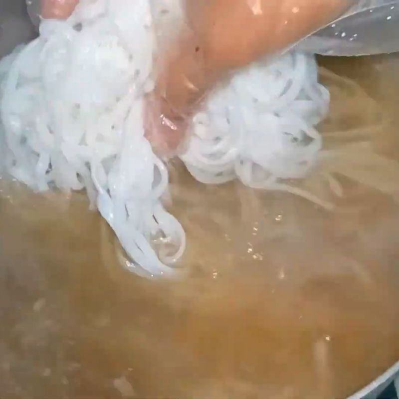 Bước 4 Hoàn thành bánh canh cá dầm bánh canh cá dầm