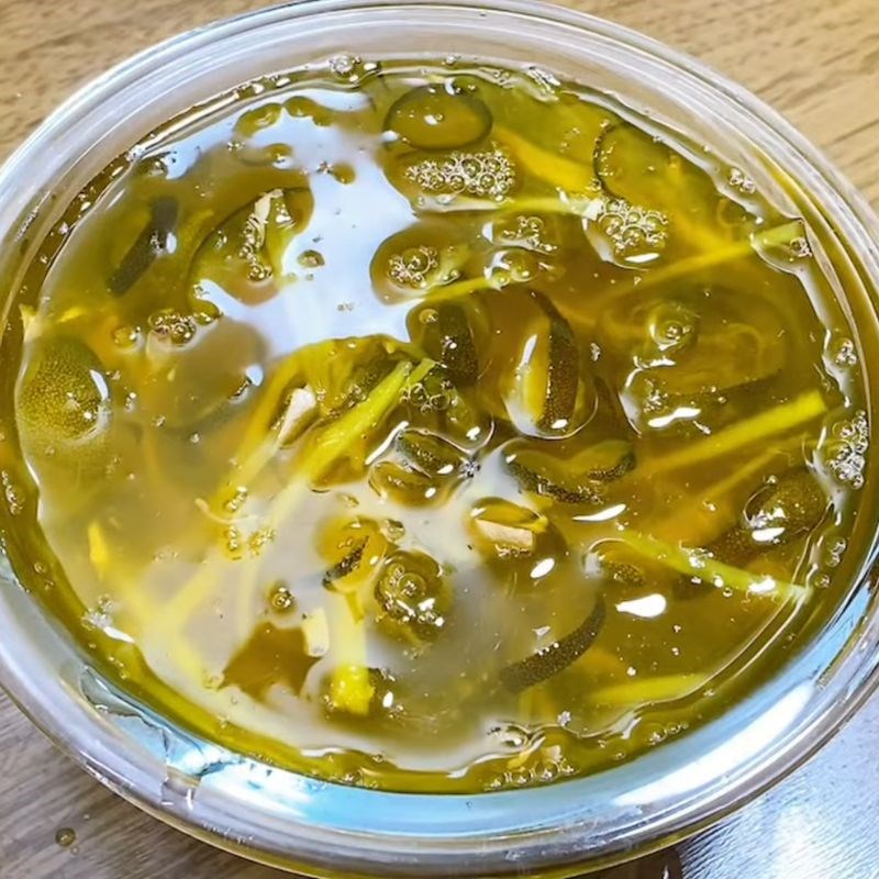 Bước 4 Hoàn thành tắc chưng mật ong tắc chưng đường phèn mật ong gừng