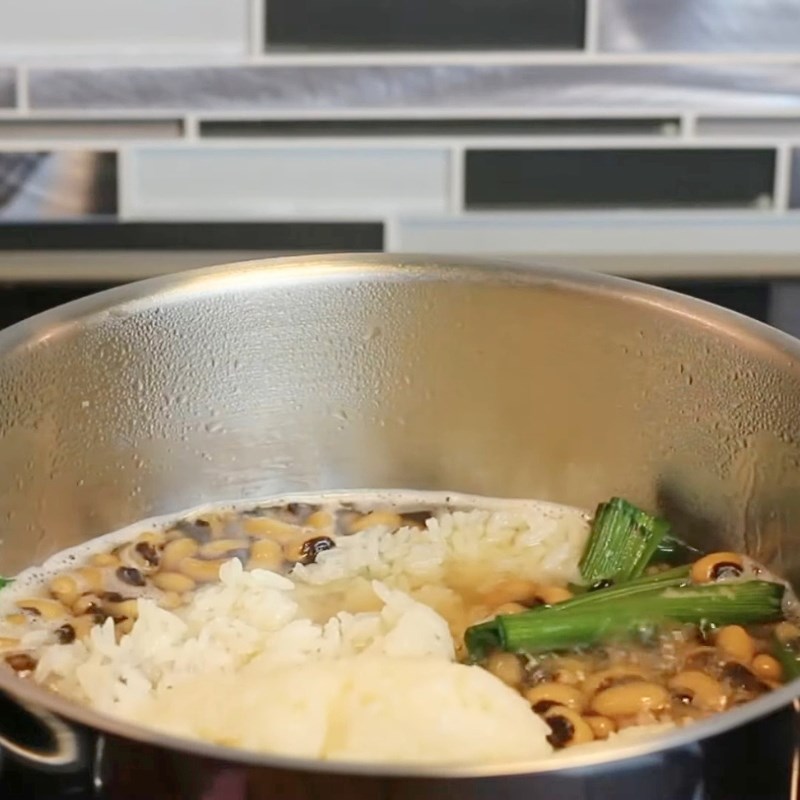 Bước 3 Hoàn thiện nồi chè đậu trắng nếp nước cốt dừa Chè đậu trắng nước cốt dừa