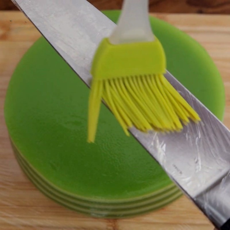 Bước 4 Hoàn thiện và làm nguội bánh Bánh da lợn nước cốt dừa