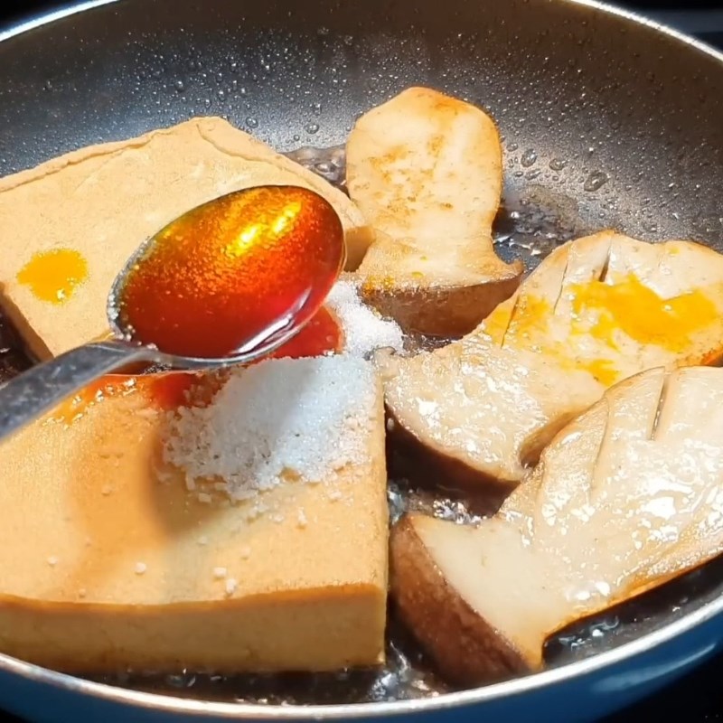 Bước 3 Khìa nhân bánh mì chay Bánh mì chay