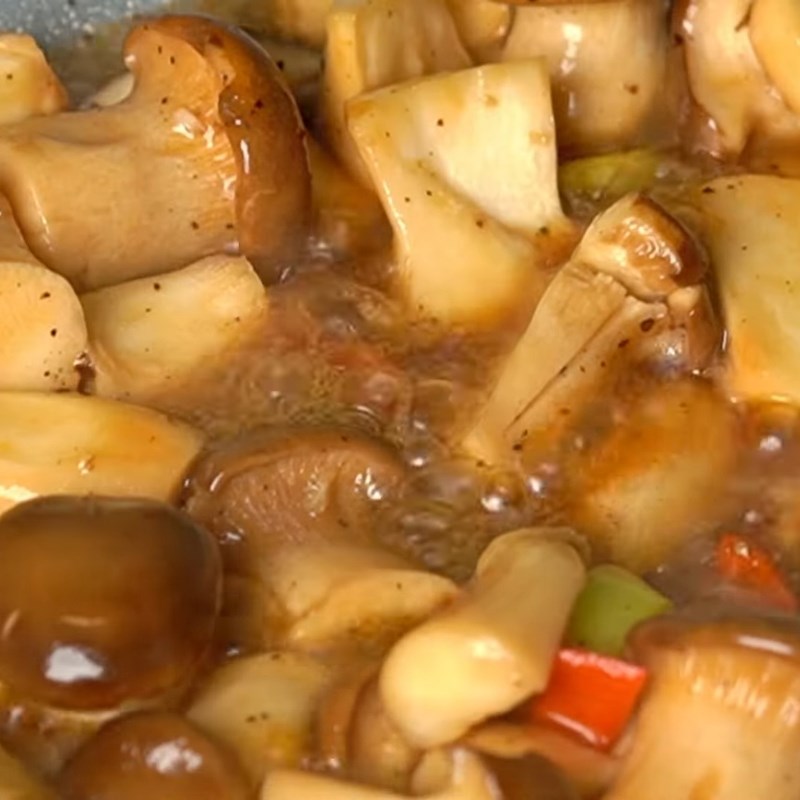 Bước 3 Kho nấm Nấm kho nước tương