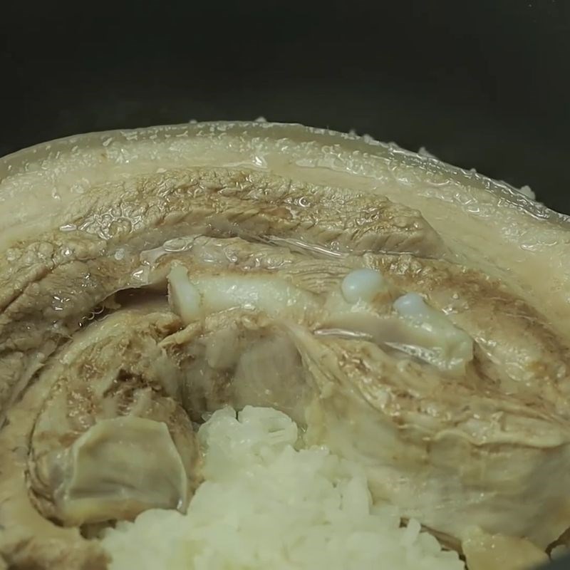 Bước 4 Kiểm tra và thái thịt hấp nồi cơm thịt hấp nồi cơm