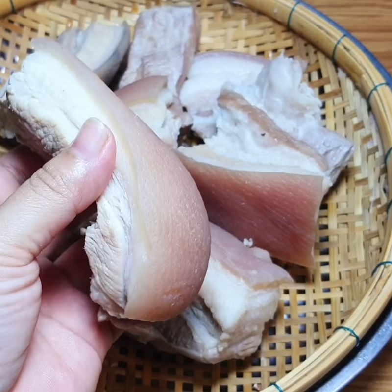 Bước 6 Làm khô thịt thịt ba chỉ ngâm nước mắm