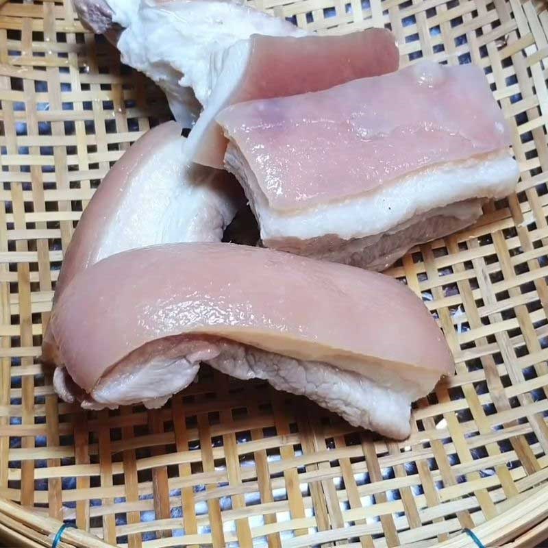 Bước 6 Làm khô thịt thịt ba chỉ ngâm nước mắm