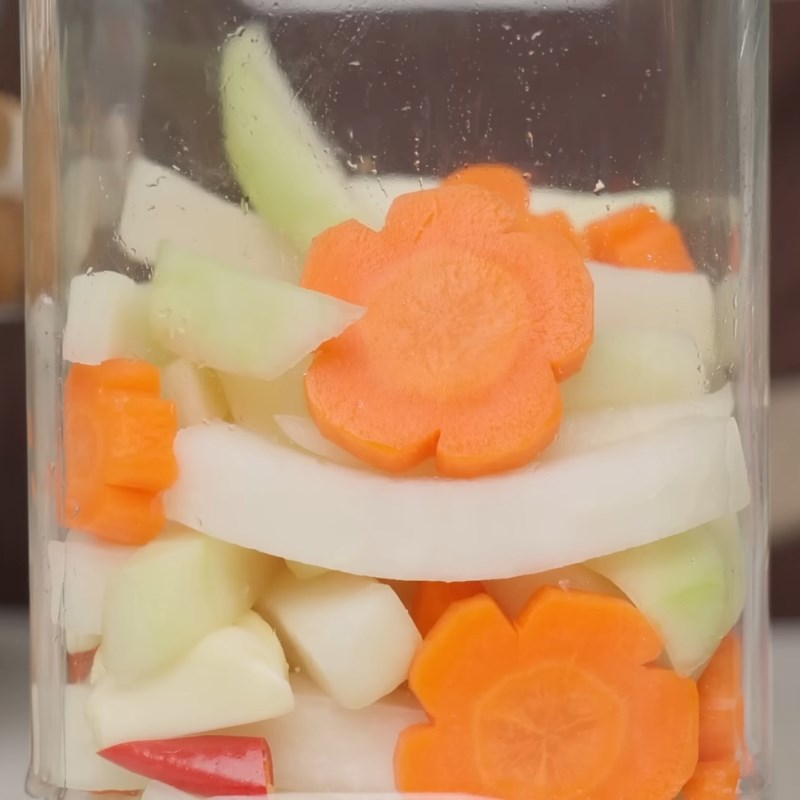 Bước 4 Muối dưa góp su hào cà rốt Dưa góp su hào cà rốt