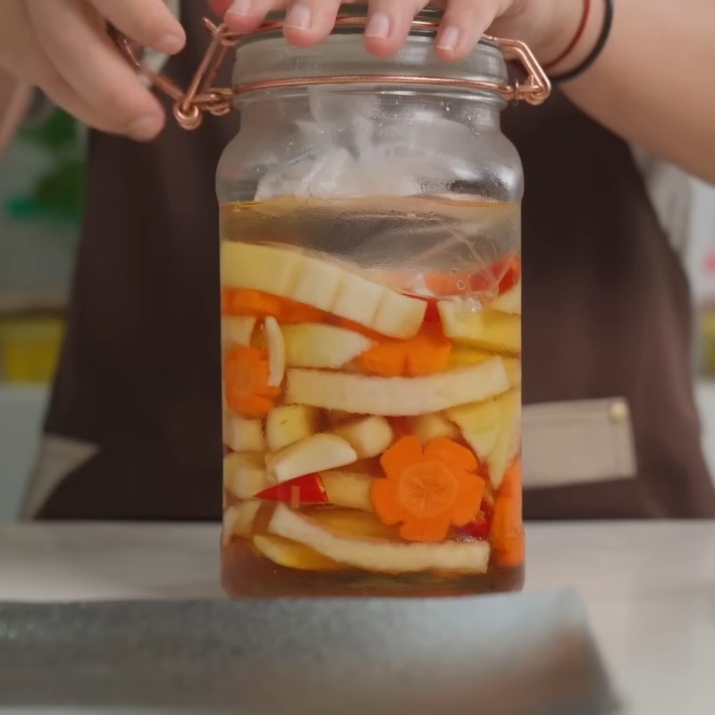 Bước 4 Muối dưa góp su hào cà rốt Dưa góp su hào cà rốt