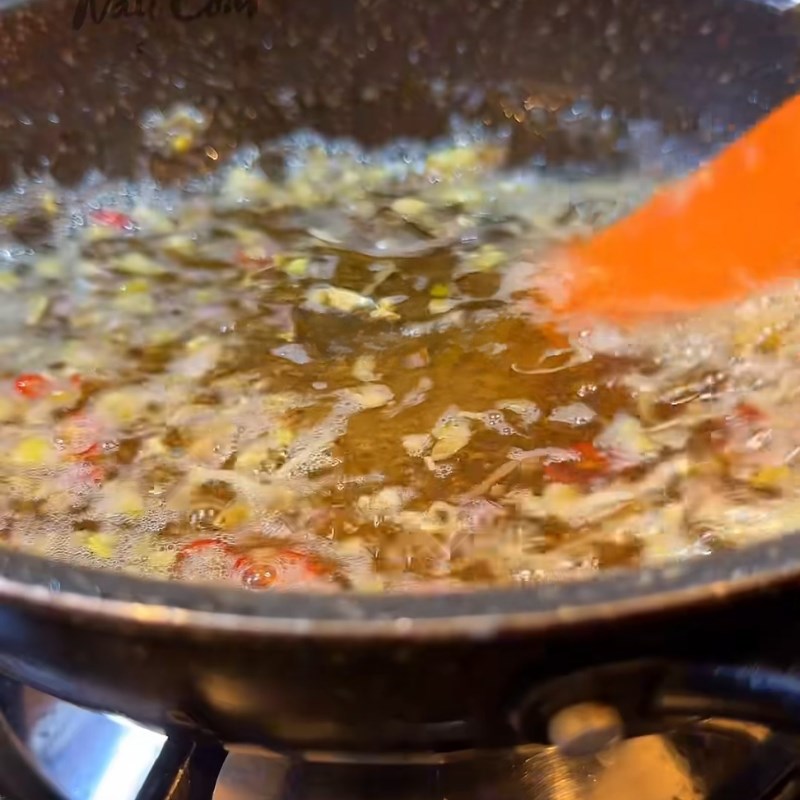 Bước 3 Nấu hỗn hợp gia vị Bắp bò nhúng mẻ