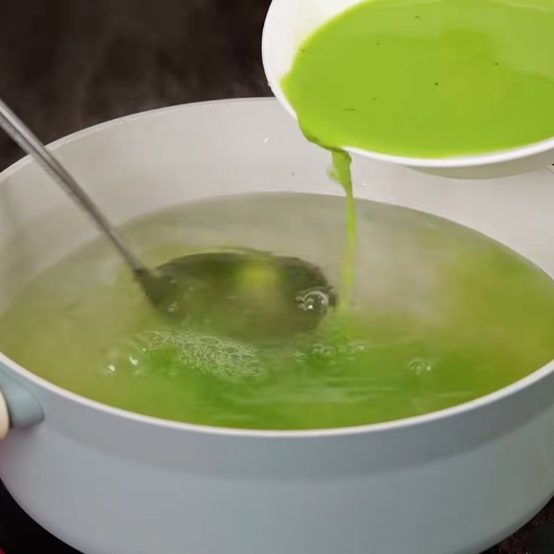 Bước 3 Nấu nước chè đường phèn sánh dẻo Chè cốm khô