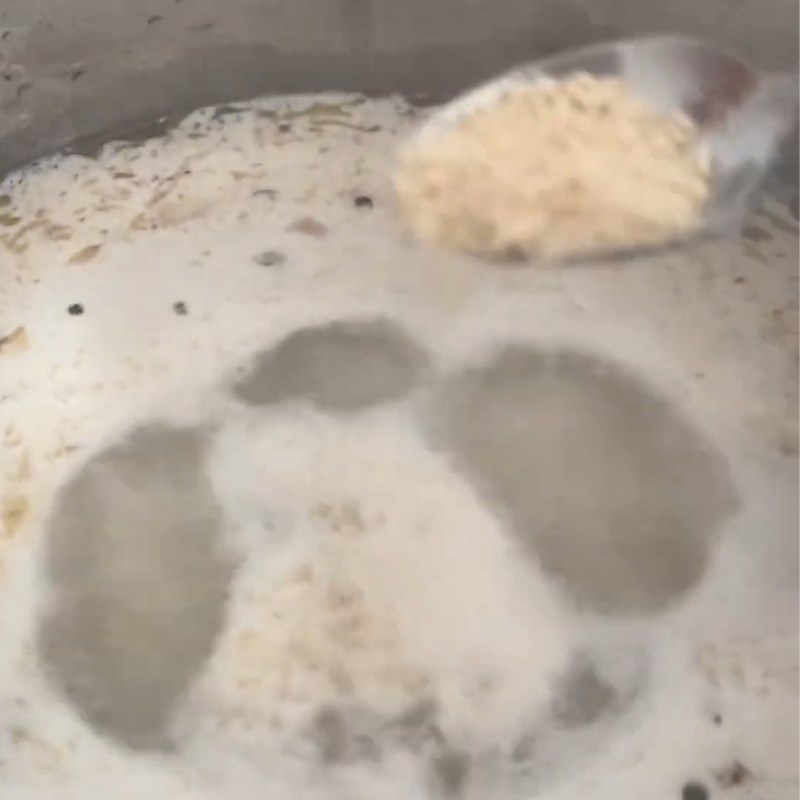 Bước 3 Nấu nước dùng cốt dừa đậm đà Mít hầm