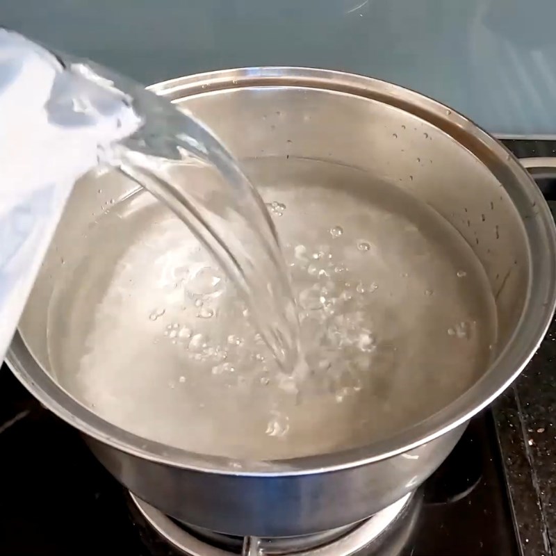 Bước 2 Nấu nước giấm đường ngâm dưa Dưa giá muối ăn liền