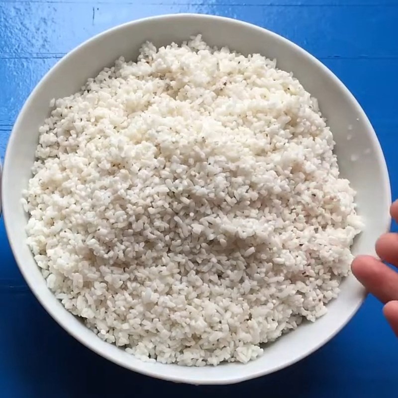 Bước 1 Ngâm và xay gạo làm bột bánh đúc Bánh đúc miền Bắc