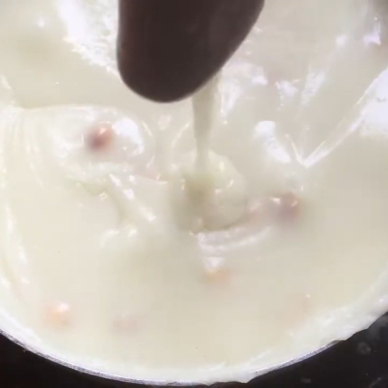 Bước 4 Quấy bột làm bánh đúc lạc Bánh đúc miền Bắc