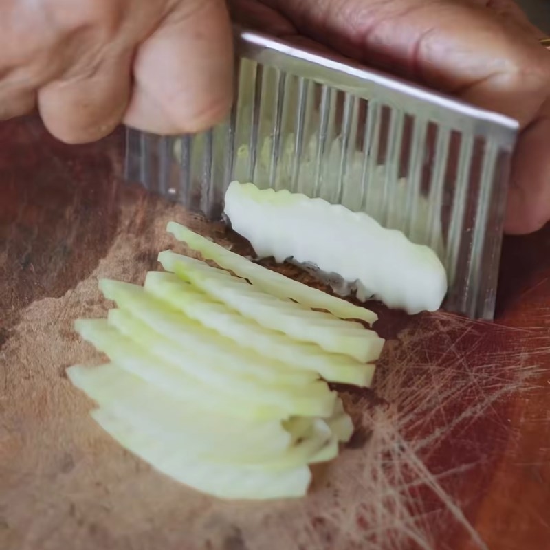 Bước 1 Sơ chế đu đủ, dưa leo và cà pháo Mắm đu đủ Huế