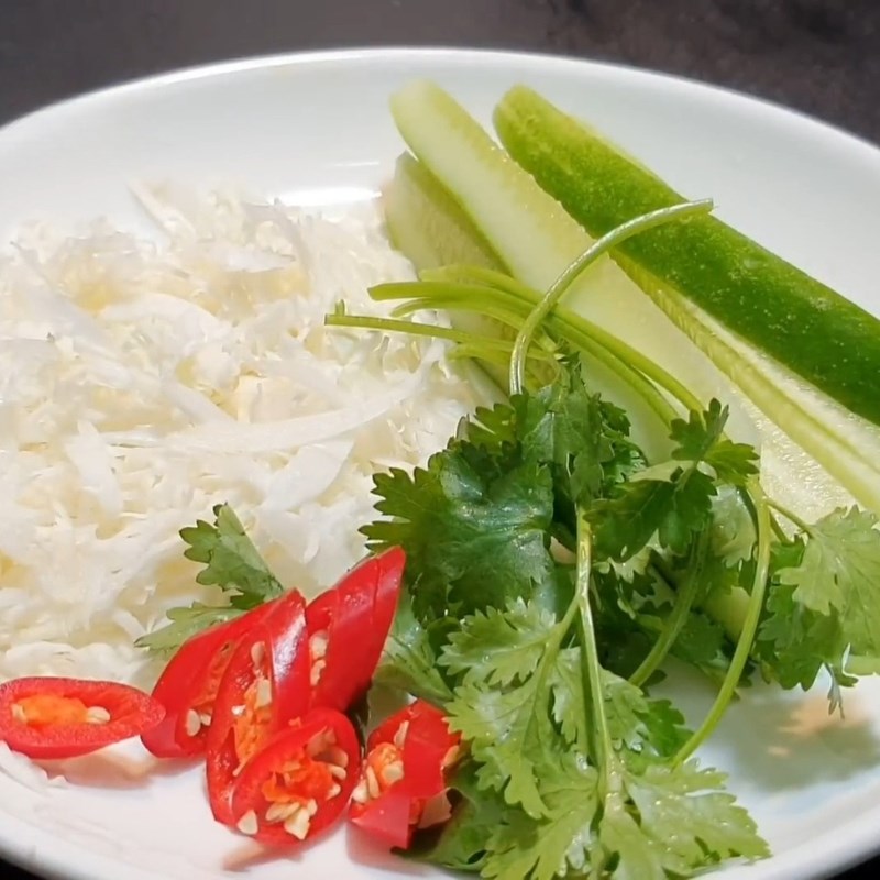 Bước 1 Sơ chế nguyên liệu làm nhân bánh mì chay Bánh mì chay