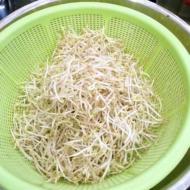 Bước 1 Sơ chế rau củ chuẩn bị muối dưa giá Dưa giá muối ăn liền