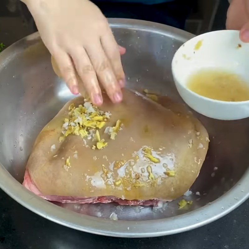 Bước 1 Sơ chế và khử mùi hôi thịt dê Lẩu dê thuốc bắc