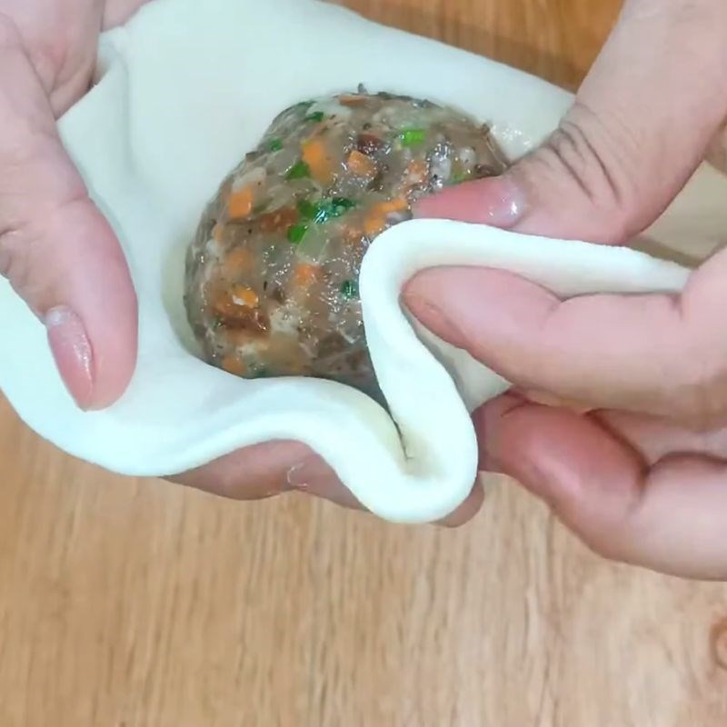 Bước 7 Tạo hình bánh bao bánh bao nhân trứng muối