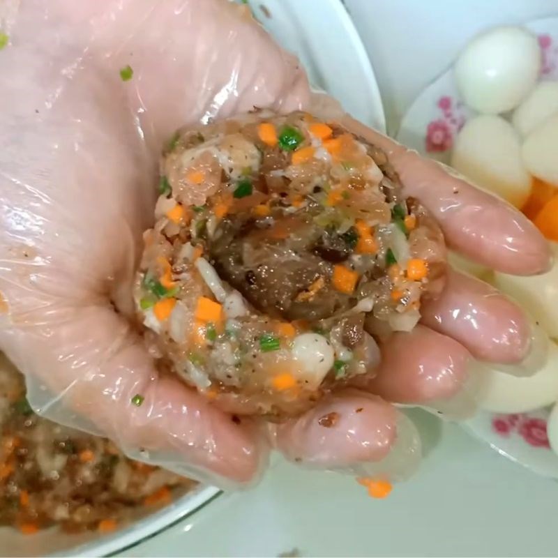Bước 5 Tạo hình nhân bánh bao trứng muối bánh bao nhân trứng muối