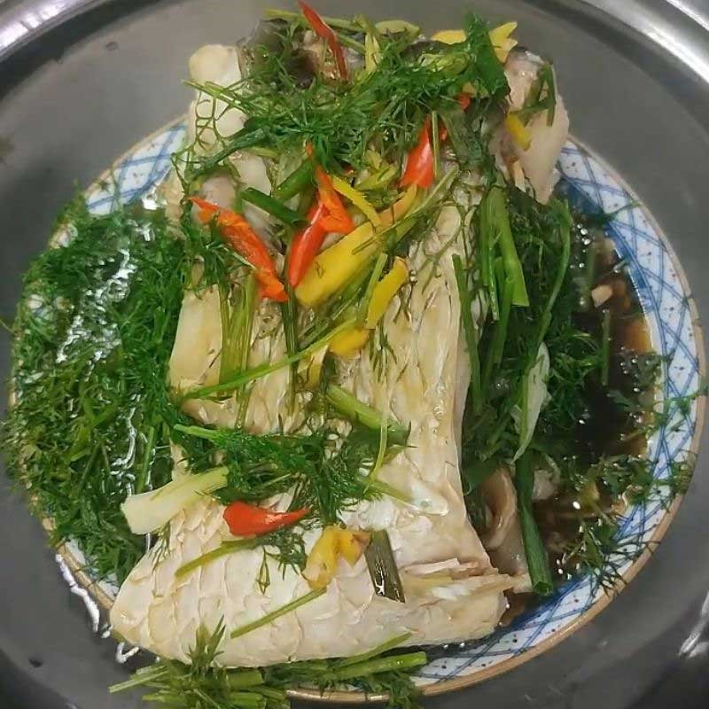 Bước 4 Thành phẩm cá trắm hấp xì dầu