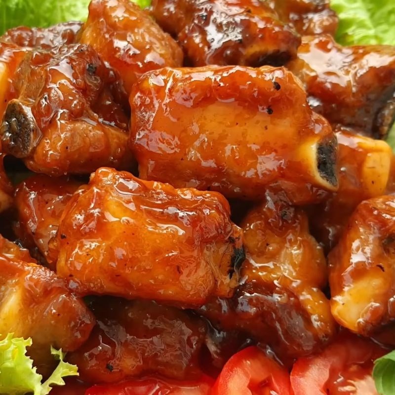 Bước 6 Thành phẩm sườn kho chua ngọt