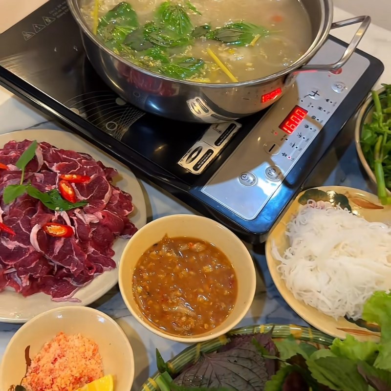 Bước 5 Thành phẩm Bắp bò nhúng mẻ