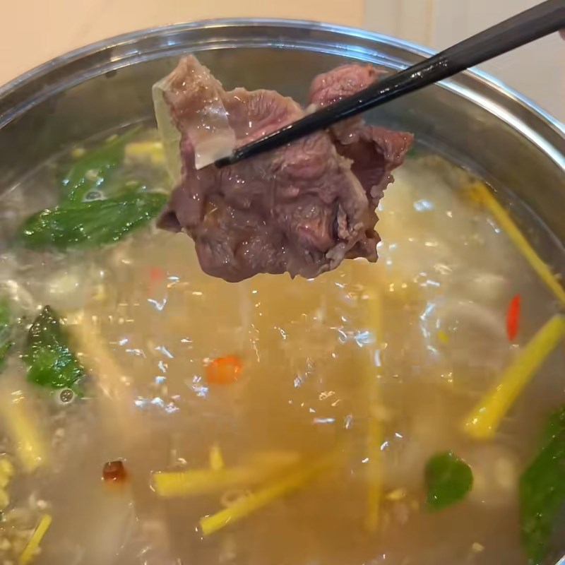 Bước 5 Thành phẩm Bắp bò nhúng mẻ