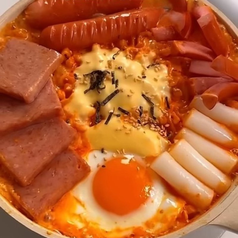 Bước 4 Thành phẩm Mì cay phô mai Hàn Quốc