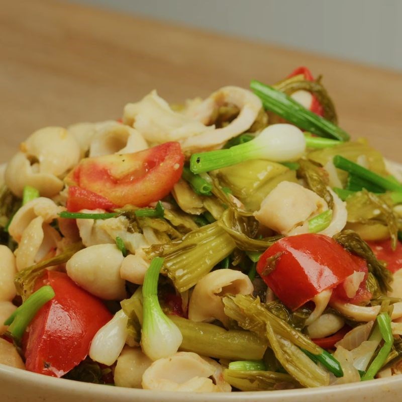 Bước 5 Thành phẩm lòng già xào dưa chua