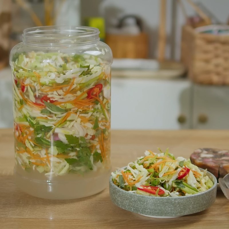 Bước 5 Thành phẩm Dưa bắp cải muối