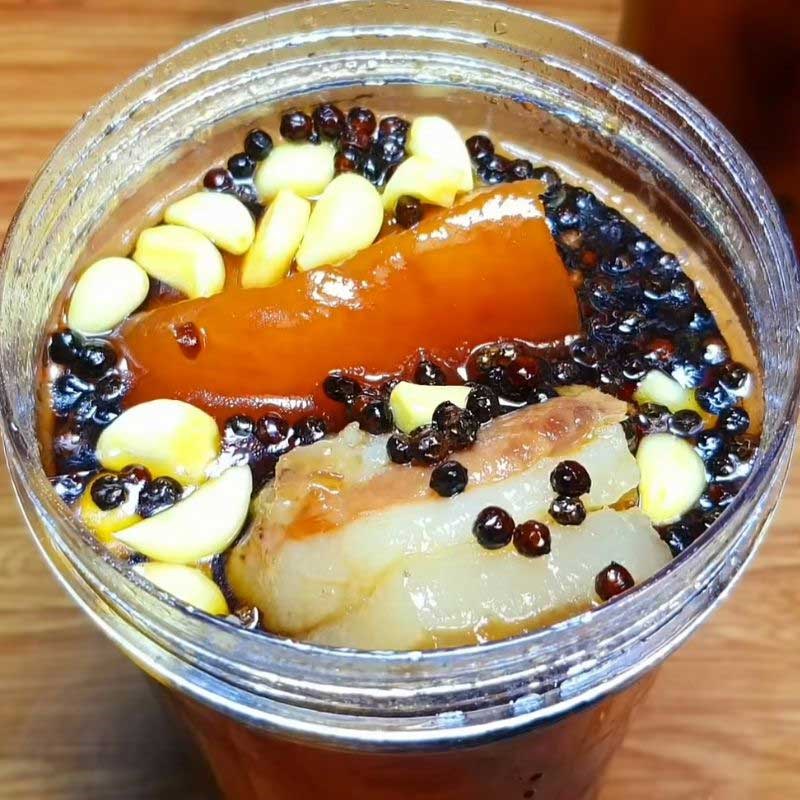 Bước 8 Thành phẩm thịt ba chỉ ngâm nước mắm