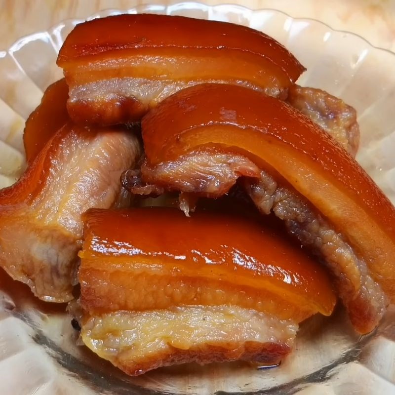 Bước 8 Thành phẩm thịt ba chỉ ngâm nước mắm