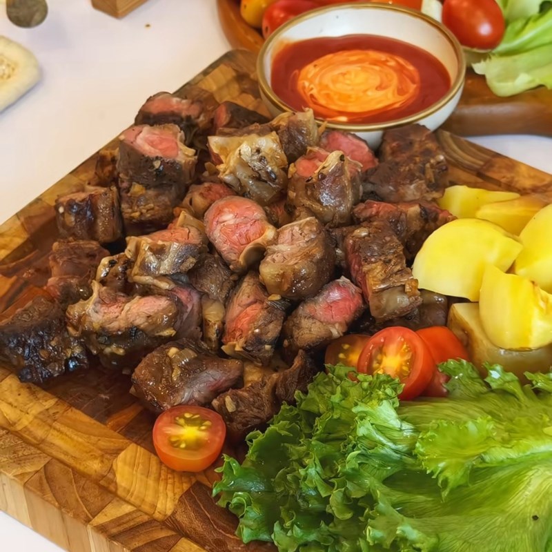 Bước 5 Thành phẩm Dẻ sườn bò nướng sa tế