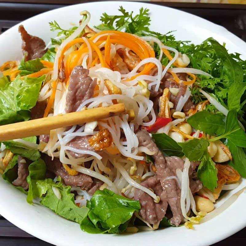 Bước 8 Thành phẩm bún bò trộn